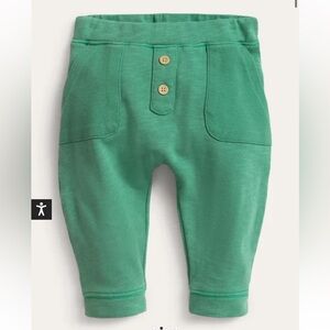 Baby Boden Garment Wash Pants in Deep Grass Green